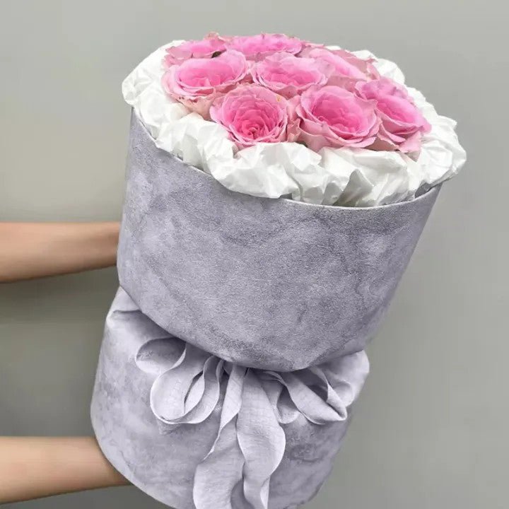 Marble DIY Circular Flower Bouquet Wrapping Paper (3 sets/bag) - Elegant Supply