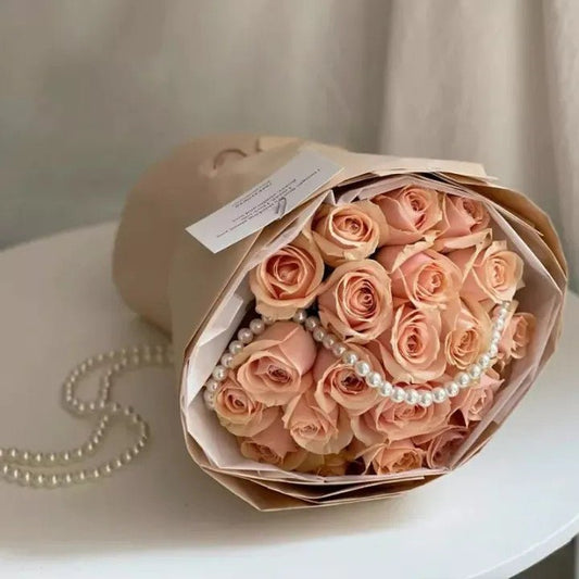 Pearl Chain Necklace For Flower Bouquet Decoration (2 pcs/bag) - Elegant Supply