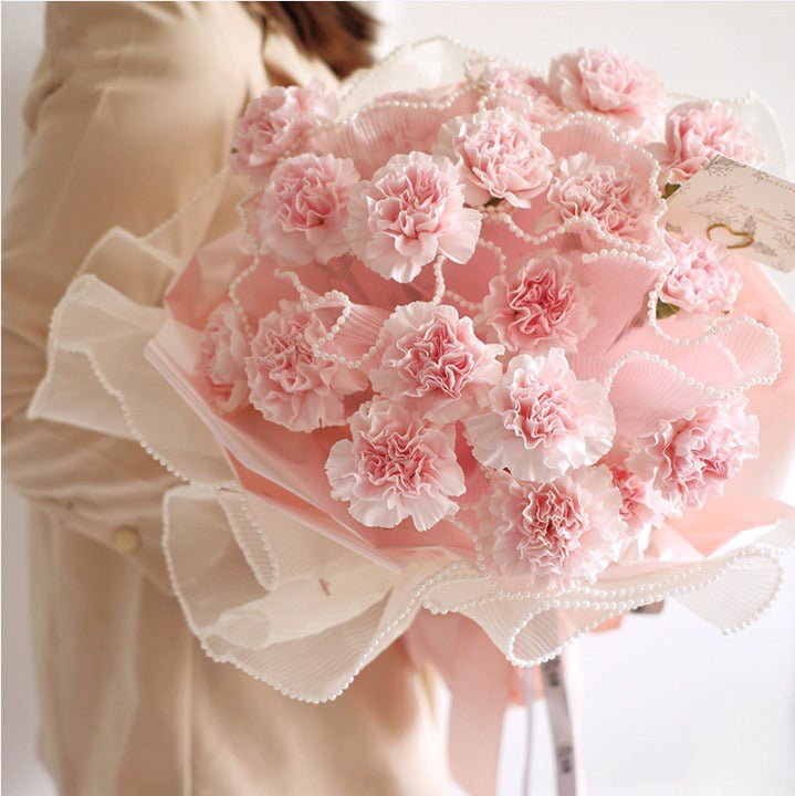 Pearl Diamond Mesh for Flower Bouquet - Elegant Supply