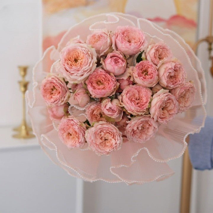 Pearl Diamond Mesh for Flower Bouquet - Elegant Supply