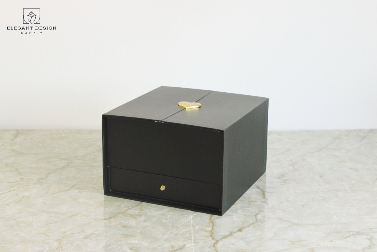 Pull - up Heart Flower Box with Drawer - Elegant Supply