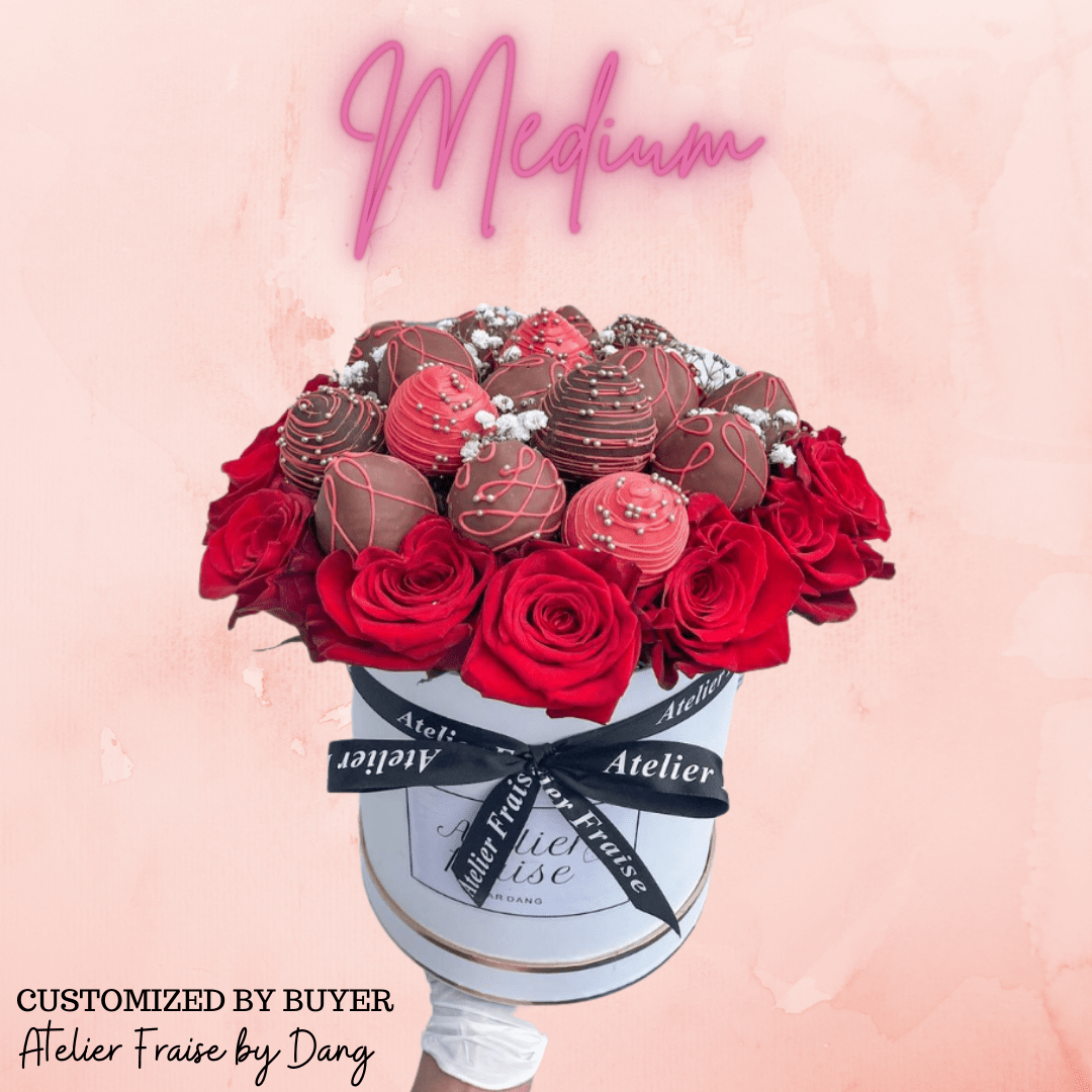 Round "Flowers for you" Hat Flower Box - Elegant Supply