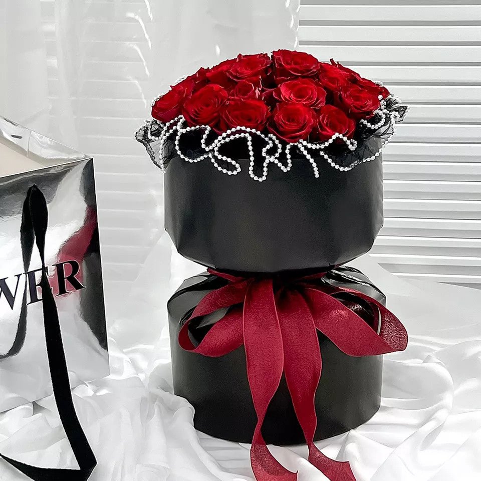 Solid Color DIY Circular Flower Bouquet Wrapping Paper (4 sets/bag) - Elegant Supply