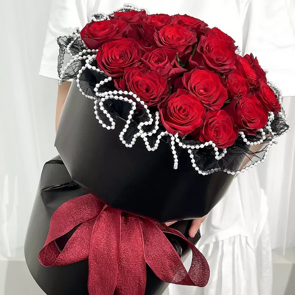 Solid Color DIY Circular Flower Bouquet Wrapping Paper (4 sets/bag) - Elegant Supply