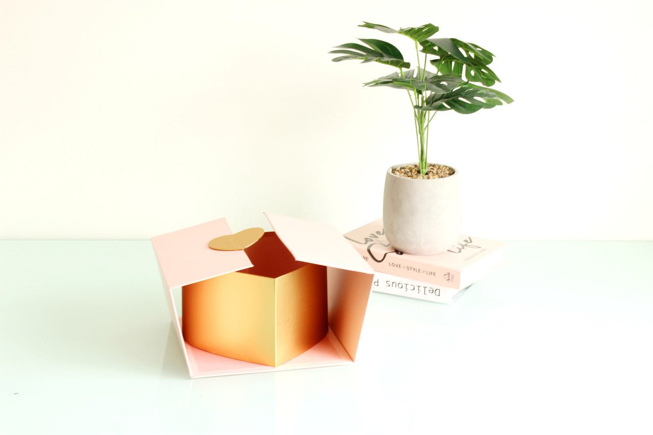 Square Curtain Opening with Heart Insert Flower Box - Elegant Supply