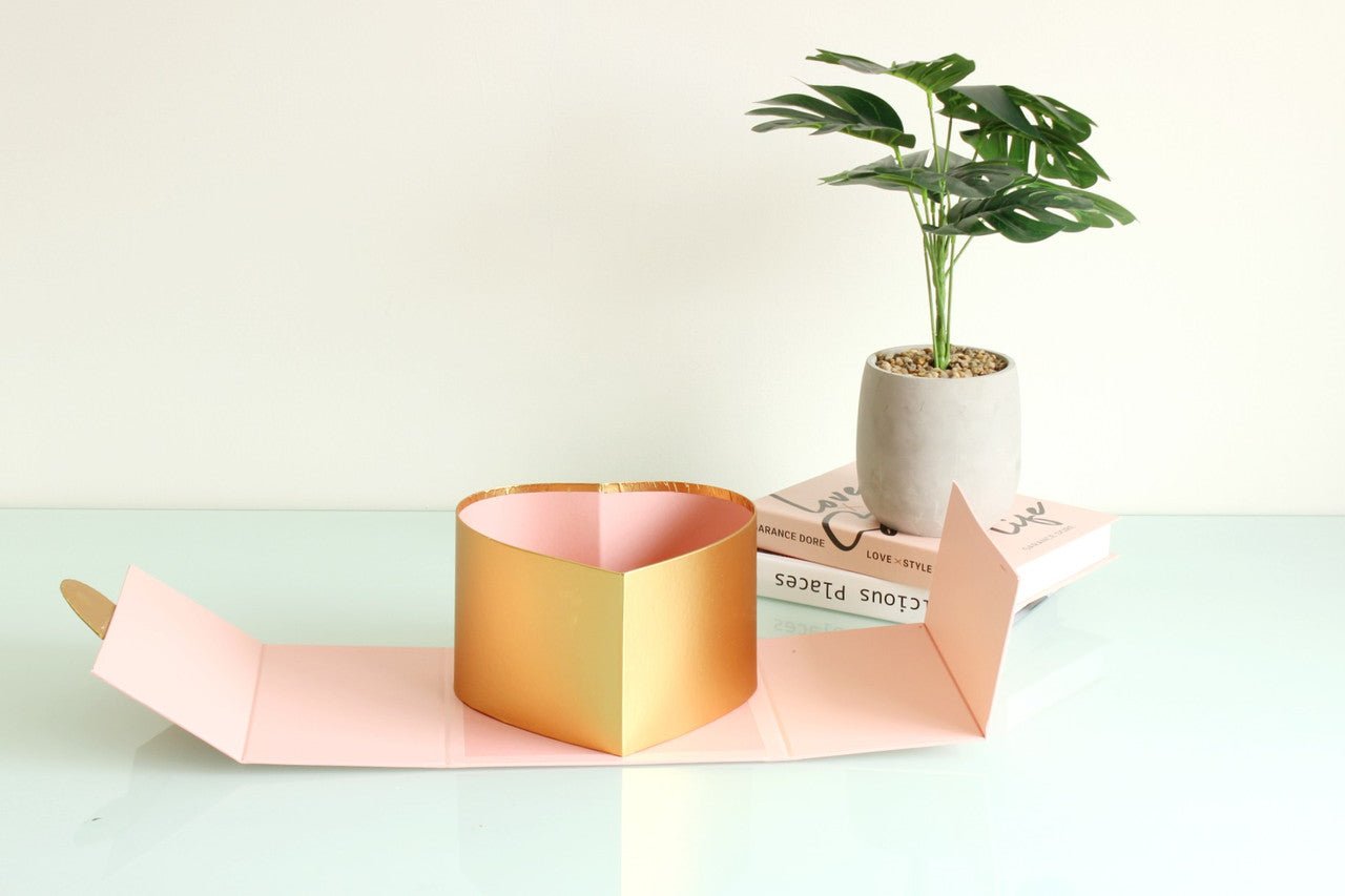 Square Curtain Opening with Heart Insert Flower Box - Elegant Supply