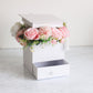 Square Graduation Hat Flower Box with Drawer - Elegant Supply