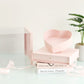 Square PVC Flower Box with Tilted Heart and Drawer - Elegant Supply