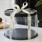 Tall Round Clear Box with Base and Lid - Elegant Supply