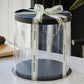 Tall Round Clear Box with Base and Lid - Elegant Supply