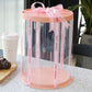 Tall Round Clear Box with Base and Lid - Elegant Supply