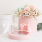 Two Layers Round Flower Box with Clear Lid - Elegant Supply