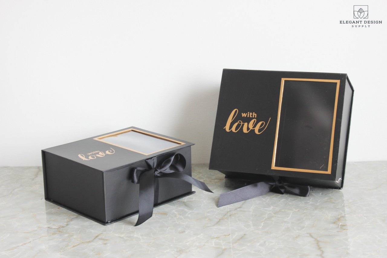 Two Sections Square Flower Gift box - Elegant Supply