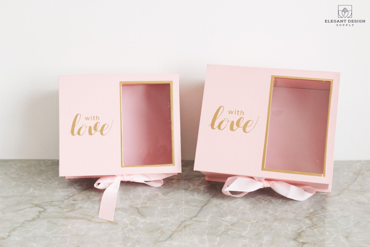 Two Sections Square Flower Gift box - Elegant Supply