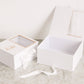 Two Sections Square Flower Gift box - Elegant Supply