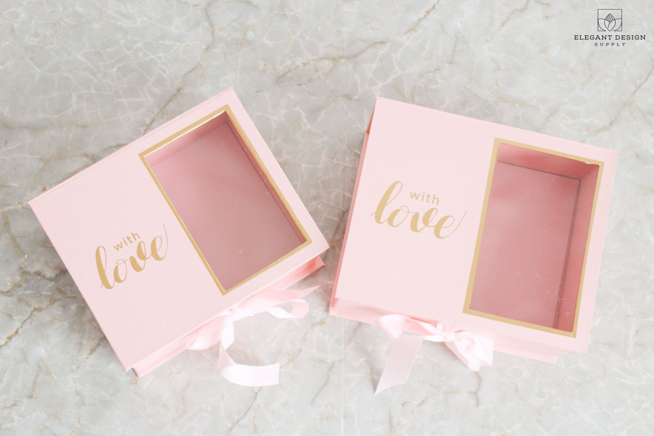 Two Sections Square Flower Gift box - Elegant Supply