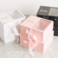 Two Sections Square Flower Gift box - Elegant Supply