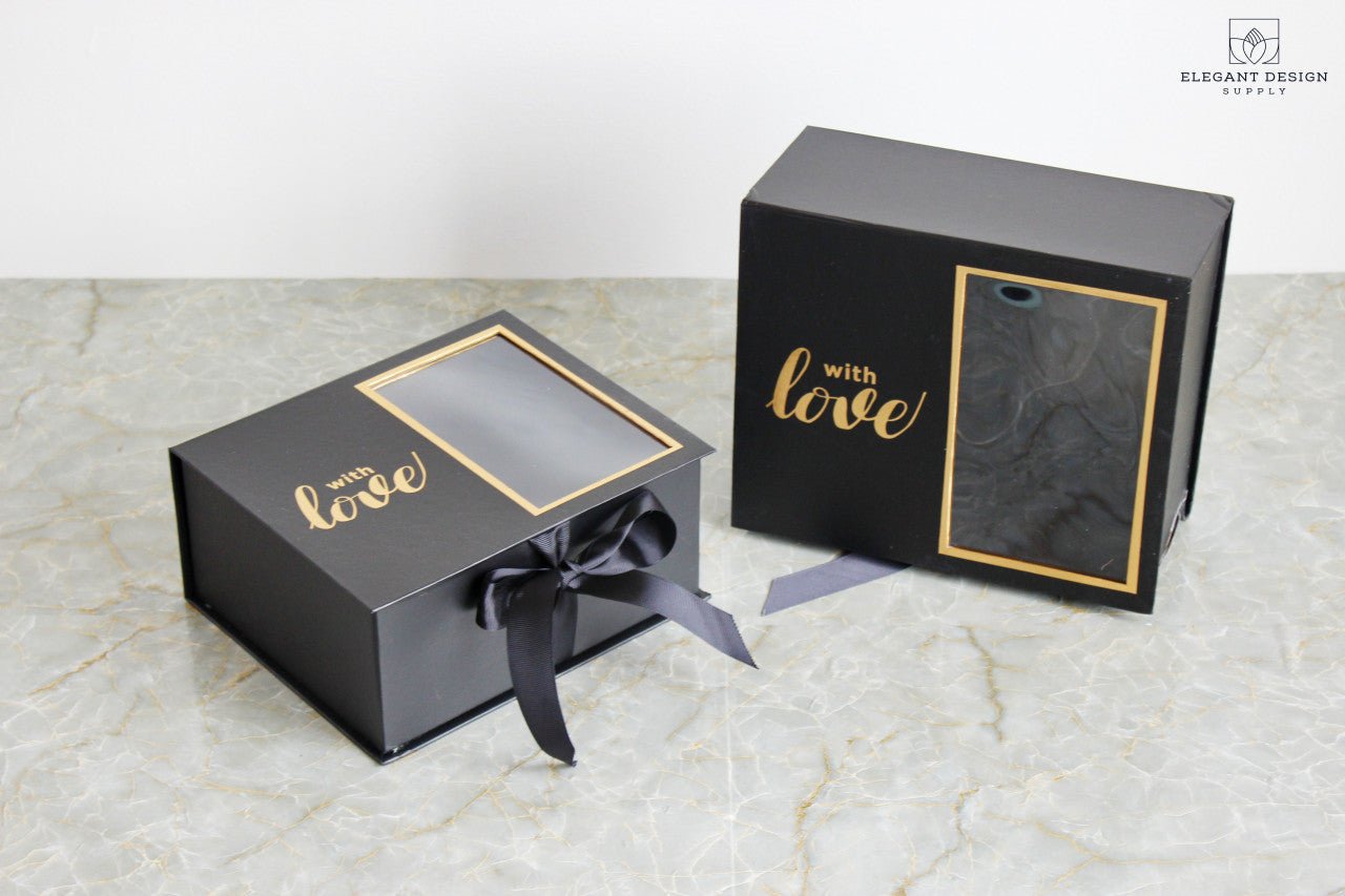 Two Sections Square Flower Gift box - Elegant Supply