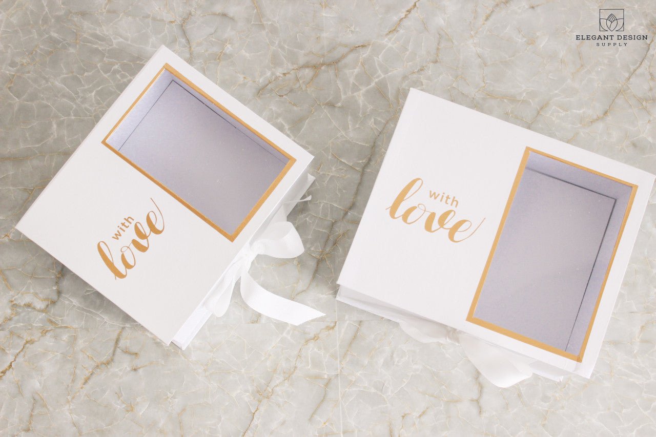 Two Sections Square Flower Gift box - Elegant Supply