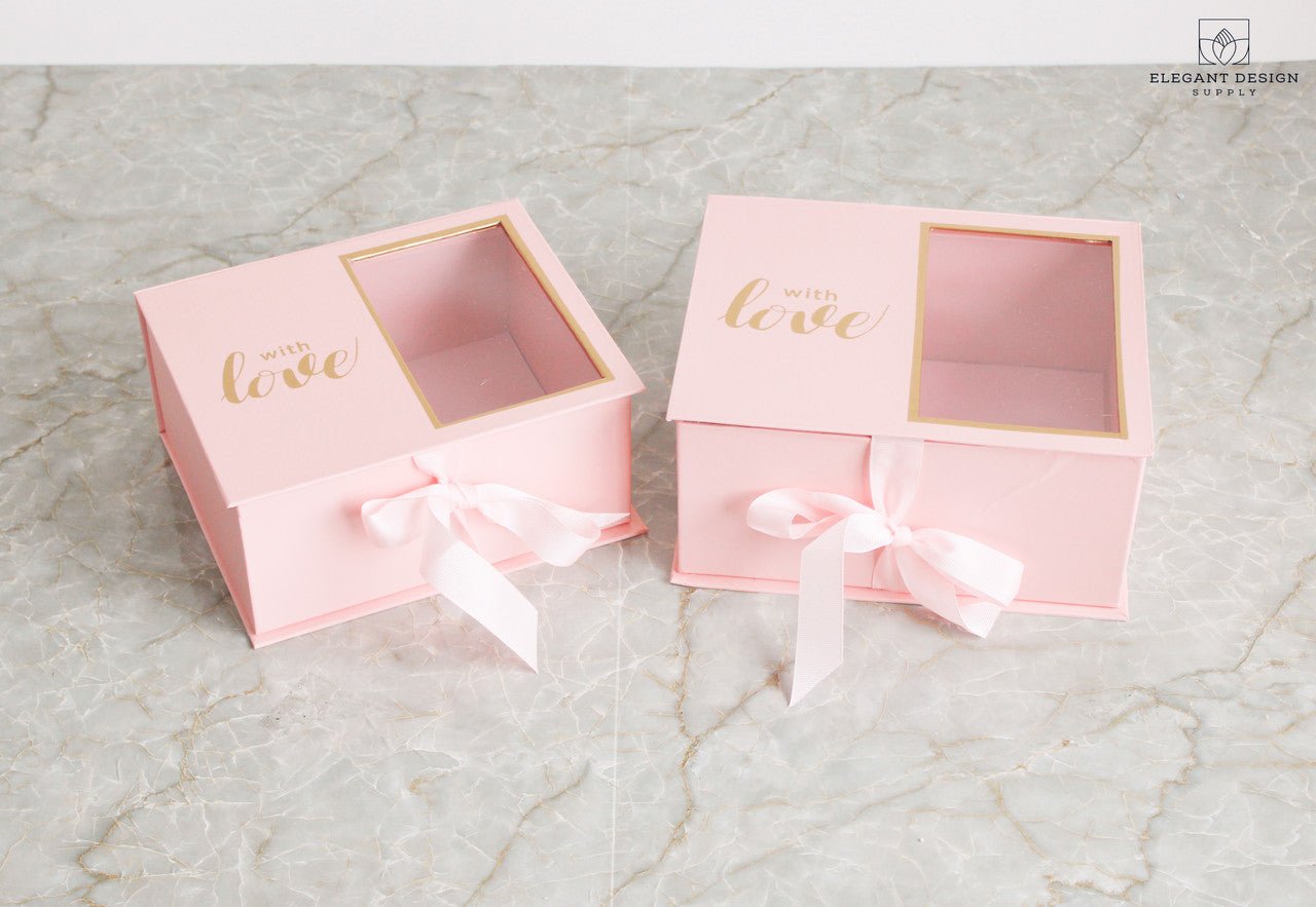 Two Sections Square Flower Gift box - Elegant Supply