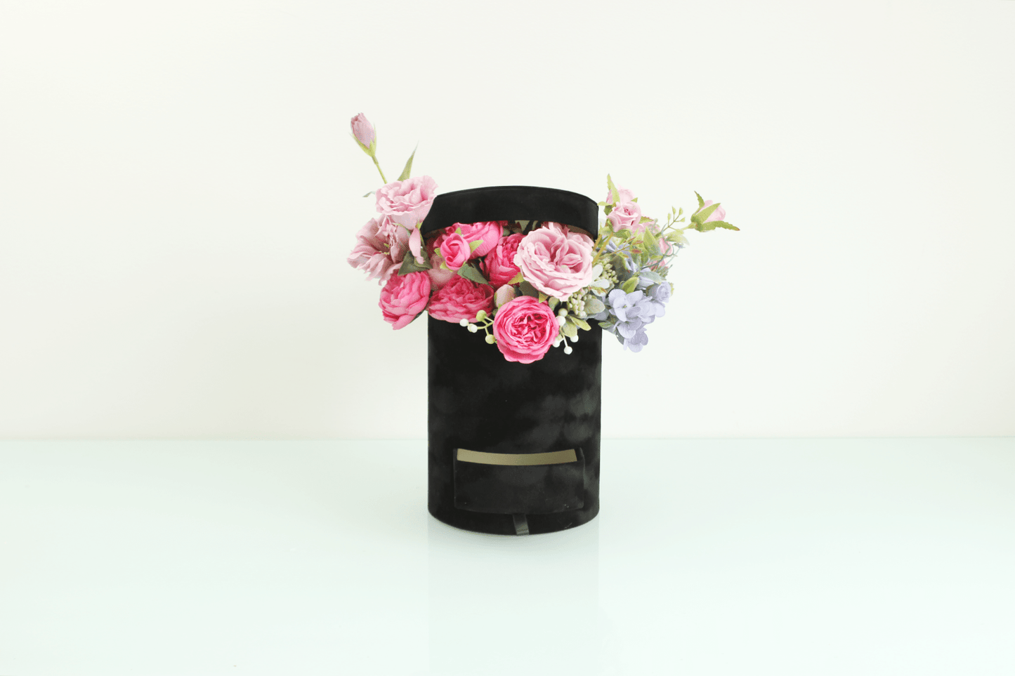 Velvet Round Surprise Flower Box with Drawer - Elegant Supply