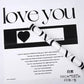 Waterproof "Love You" Flower Wrapping Paper (20 sheets/bag) - Elegant Supply