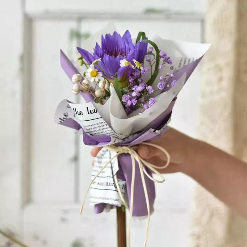 Waterproof Newspapers Double Sided Flower Wrapping Paper (20 sheets/bag) - Elegant Supply