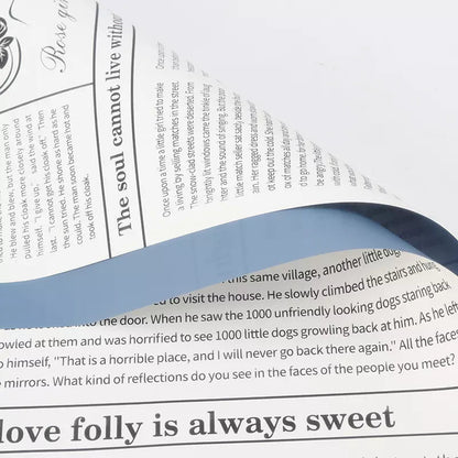 Waterproof Newspapers Double Sided Flower Wrapping Paper (20 sheets/bag) - Elegant Supply