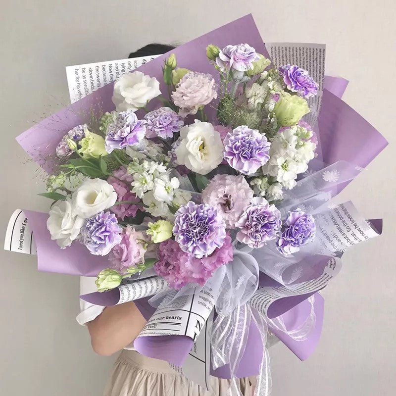 Waterproof Newspapers Double Sided Flower Wrapping Paper (20 sheets/bag) - Elegant Supply