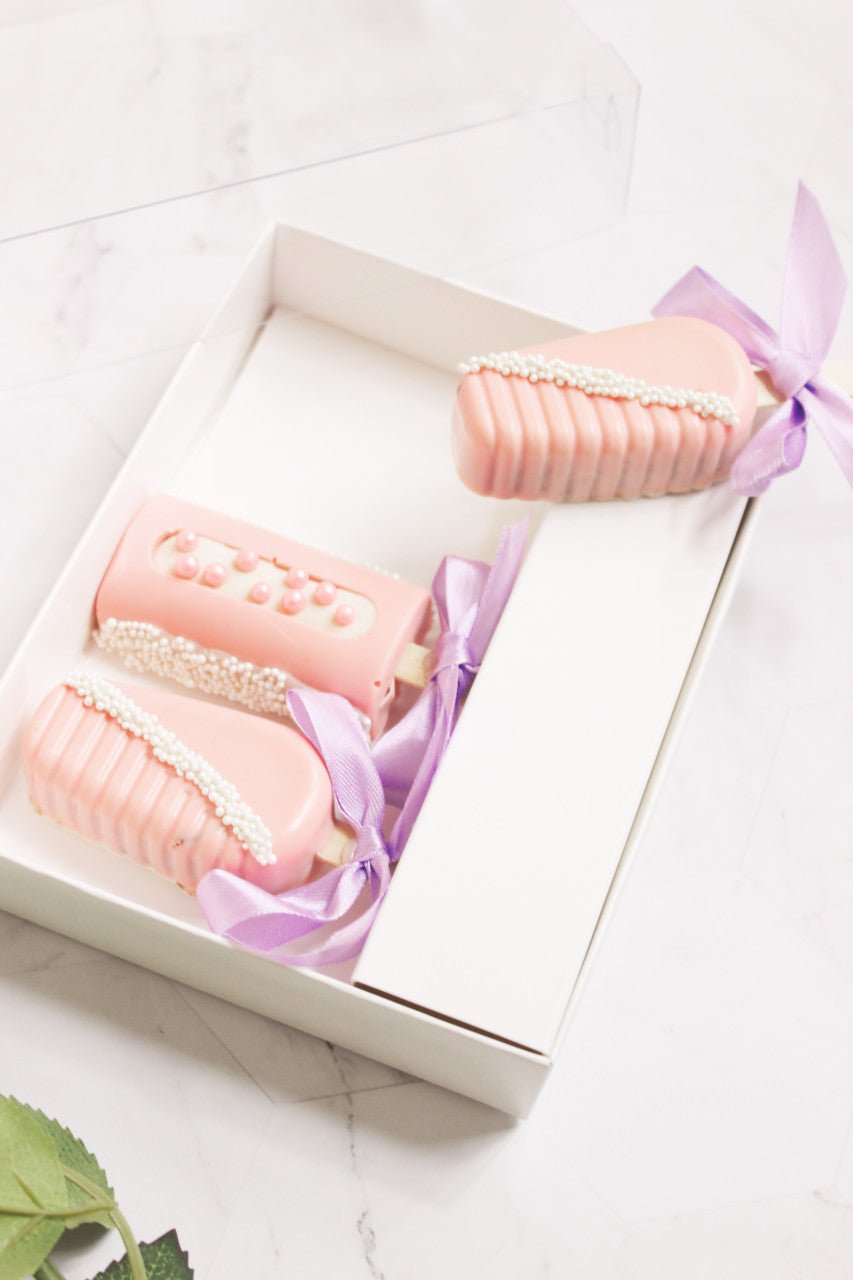 White Clear 3 MINI cakesicles box (set of 5) - Elegant Supply