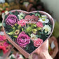 You're my Sunshine Heart Shape Flower Gift Box with Clear Lid - Elegant Supply
